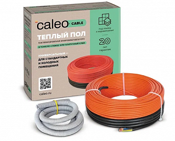 Нагревательная секция для теплого пола CALEO CABLE 18W-120, 10.8-16.6 м2