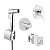 Комплект Встроенный Смеситель с гигиеническим душем на 2 отверстия