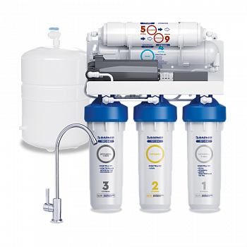 Система обратного осмоса Барьер ПРОФИ Осмо 100 Boost с нсосом